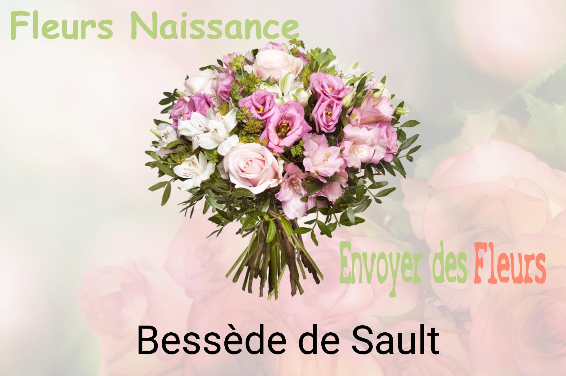 Bouquet de fleurs de naissance livré à Bessède-de-Sault